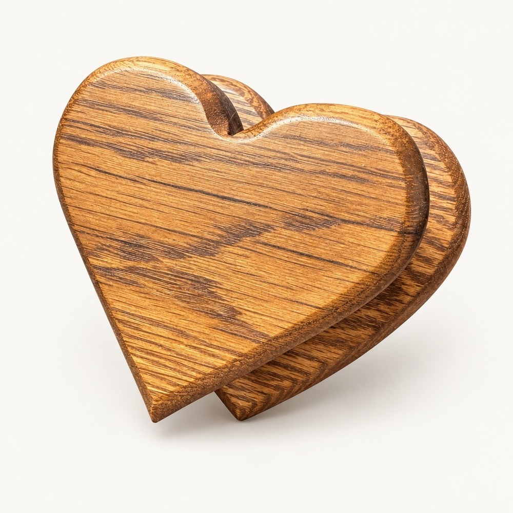 Vintage Oak Heart Quilt Rack Wall Mounted Wooden Heart Quilt/Towel Display